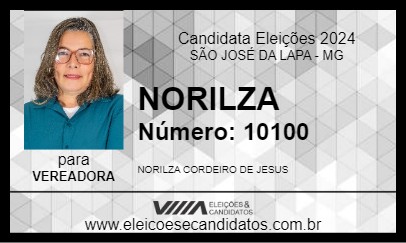 Candidato NORILZA DE JESUS 2024 - SÃO JOSÉ DA LAPA - Eleições