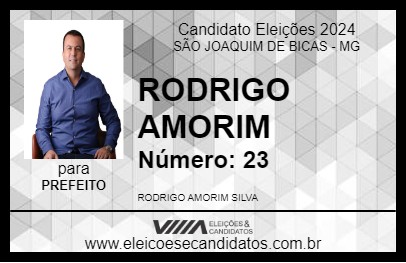 Candidato RODRIGO AMORIM 2024 - SÃO JOAQUIM DE BICAS - Eleições