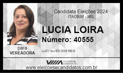 Candidato LUCIA LOIRA 2024 - ITAOBIM - Eleições