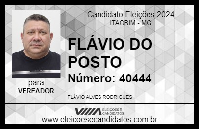 Candidato FLÁVIO DO POSTO 2024 - ITAOBIM - Eleições