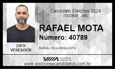 Candidato RAFAEL MOTA 2024 - ITAOBIM - Eleições