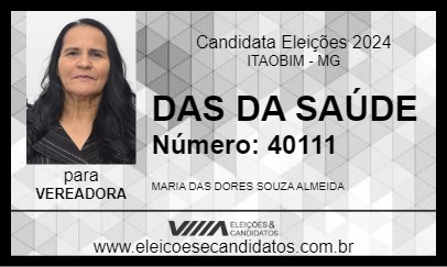 Candidato DAS DA SAÚDE 2024 - ITAOBIM - Eleições