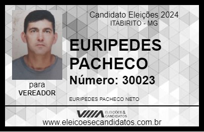 Candidato EURIPEDES PACHECO 2024 - ITABIRITO - Eleições