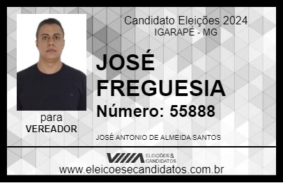 Candidato JOSÉ FREGUESIA 2024 - IGARAPÉ - Eleições