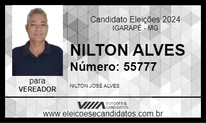 Candidato NILTON ALVES 2024 - IGARAPÉ - Eleições