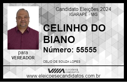 Candidato CELINHO DO BIANO 2024 - IGARAPÉ - Eleições