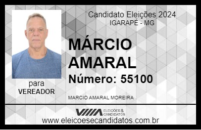 Candidato MÁRCIO AMARAL 2024 - IGARAPÉ - Eleições