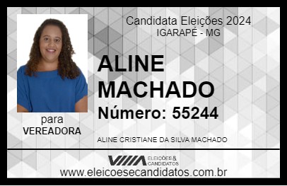 Candidato ALINE MACHADO 2024 - IGARAPÉ - Eleições