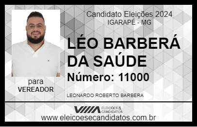 Candidato LÉO BARBERÁ DA SAÚDE 2024 - IGARAPÉ - Eleições