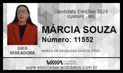 Candidato MÁRCIA SOUZA 2024 - IGARAPÉ - Eleições