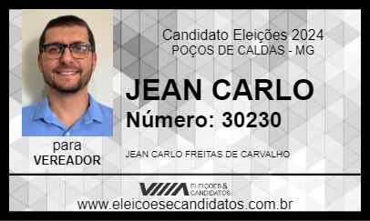 Candidato JEAN CARLO 2024 - POÇOS DE CALDAS - Eleições