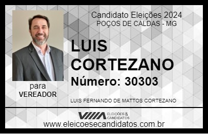 Candidato LUIS CORTEZANO 2024 - POÇOS DE CALDAS - Eleições