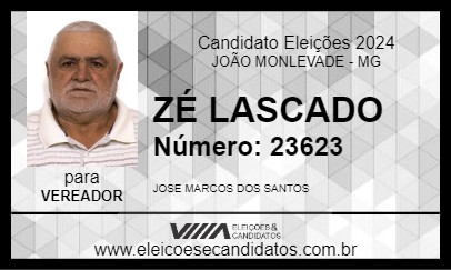 Candidato ZÉ LASCADO 2024 - JOÃO MONLEVADE - Eleições