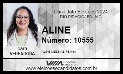 Candidato ALINE 2024 - RIO PIRACICABA - Eleições