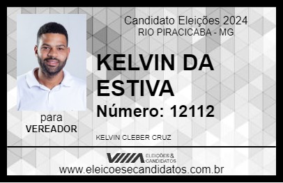 Candidato KELVIN DA ESTIVA 2024 - RIO PIRACICABA - Eleições