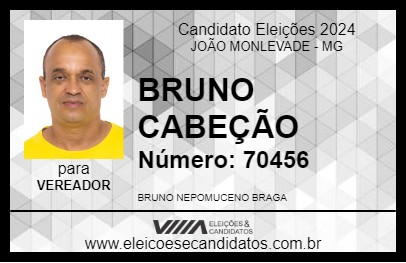 Candidato BRUNO CABEÇÃO 2024 - JOÃO MONLEVADE - Eleições