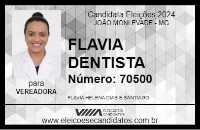 Candidato FLAVIA DENTISTA 2024 - JOÃO MONLEVADE - Eleições