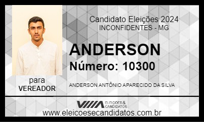 Candidato ANDERSON 2024 - INCONFIDENTES - Eleições