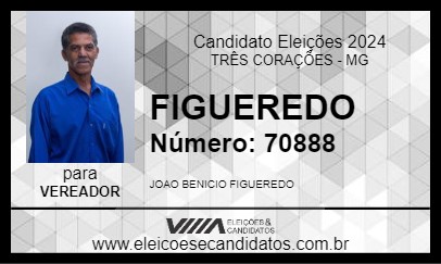 Candidato FIGUEREDO 2024 - TRÊS CORAÇÕES - Eleições