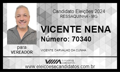 Candidato VICENTE NENA 2024 - RESSAQUINHA - Eleições