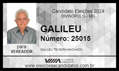 Candidato GALILEU 2024 - DIVINÓPOLIS - Eleições