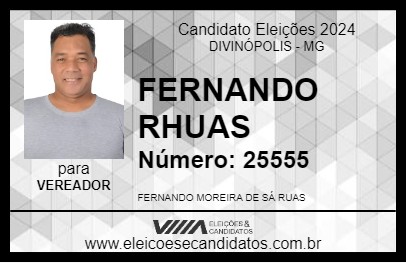 Candidato FERNANDO RHUAS 2024 - DIVINÓPOLIS - Eleições