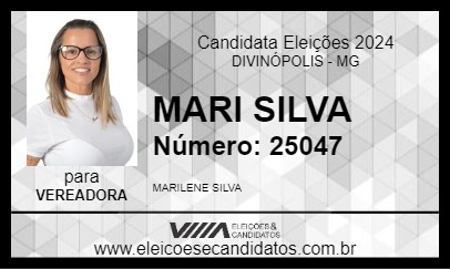 Candidato MARI SILVA 2024 - DIVINÓPOLIS - Eleições