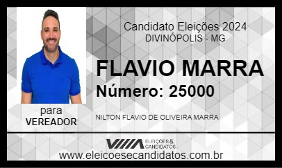 Candidato FLAVIO MARRA 2024 - DIVINÓPOLIS - Eleições