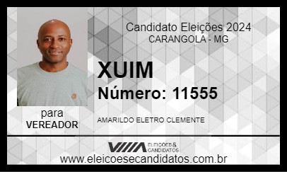 Candidato XUIM 2024 - CARANGOLA - Eleições