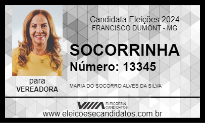 Candidato SOCORRINHA 2024 - FRANCISCO DUMONT - Eleições