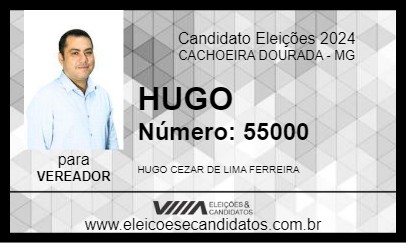 Candidato HUGO 2024 - CACHOEIRA DOURADA - Eleições