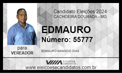 Candidato EDMAURO 2024 - CACHOEIRA DOURADA - Eleições