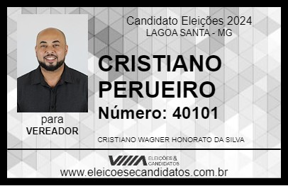 Candidato CRISTIANO PERUEIRO 2024 - LAGOA SANTA - Eleições