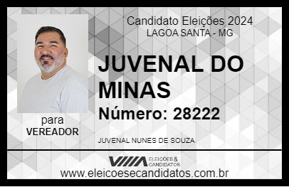 Candidato JUVENAL DO MINAS 2024 - LAGOA SANTA - Eleições