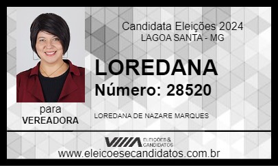 Candidato LOREDANA MARQUES 2024 - LAGOA SANTA - Eleições