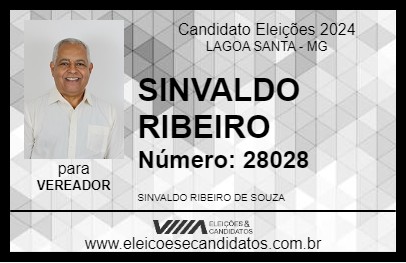 Candidato SINVALDO RIBEIRO 2024 - LAGOA SANTA - Eleições