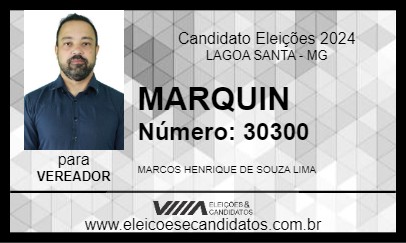 Candidato MARQUIN 2024 - LAGOA SANTA - Eleições