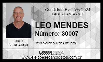 Candidato LEO MENDES 2024 - LAGOA SANTA - Eleições