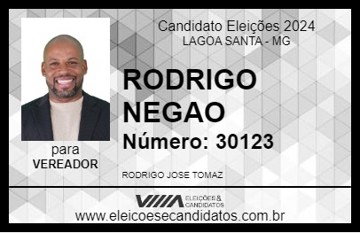 Candidato RODRIGO NEGAO 2024 - LAGOA SANTA - Eleições