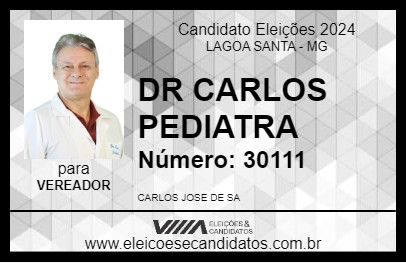 Candidato DR CARLOS PEDIATRA 2024 - LAGOA SANTA - Eleições