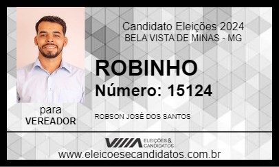 Candidato ROBINHO 2024 - BELA VISTA DE MINAS - Eleições