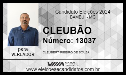 Candidato CLEUBÃO 2024 - BAMBUÍ - Eleições