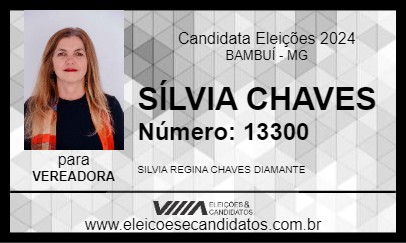 Candidato SÍLVIA CHAVES 2024 - BAMBUÍ - Eleições