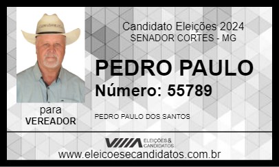 Candidato PEDRO PAULO 2024 - SENADOR CORTES - Eleições