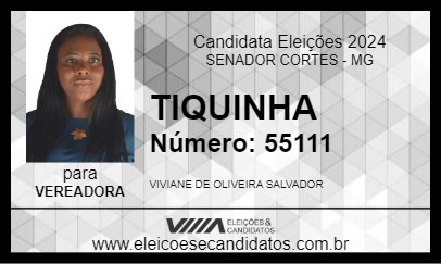 Candidato TIQUINHA 2024 - SENADOR CORTES - Eleições