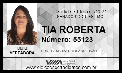 Candidato TIA ROBERTA 2024 - SENADOR CORTES - Eleições