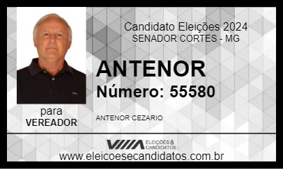 Candidato ANTENOR 2024 - SENADOR CORTES - Eleições