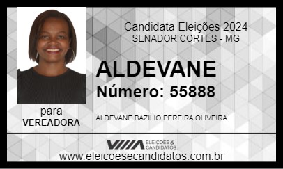 Candidato ALDEVANE 2024 - SENADOR CORTES - Eleições