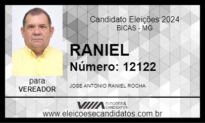 Candidato RANIEL 2024 - BICAS - Eleições