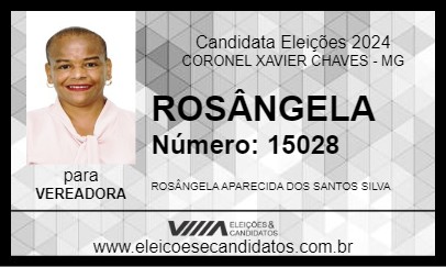 Candidato ROSÂNGELA 2024 - CORONEL XAVIER CHAVES - Eleições